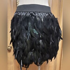 Feather mini skirt NEW